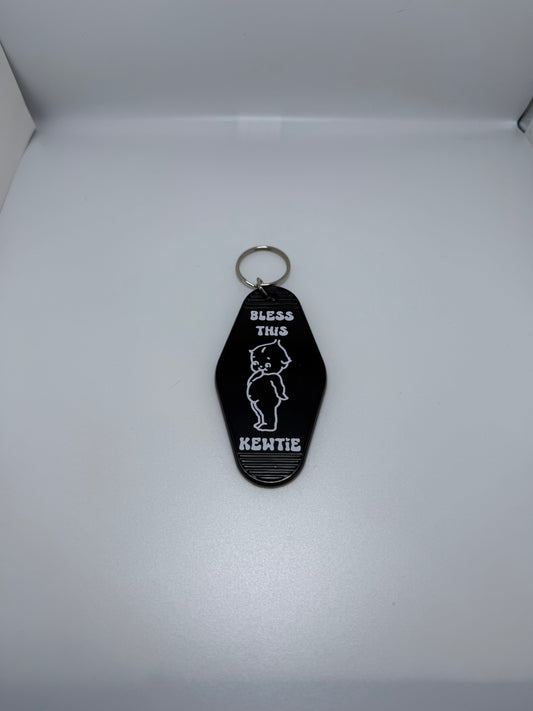 Bless This Kewtie- Keychain