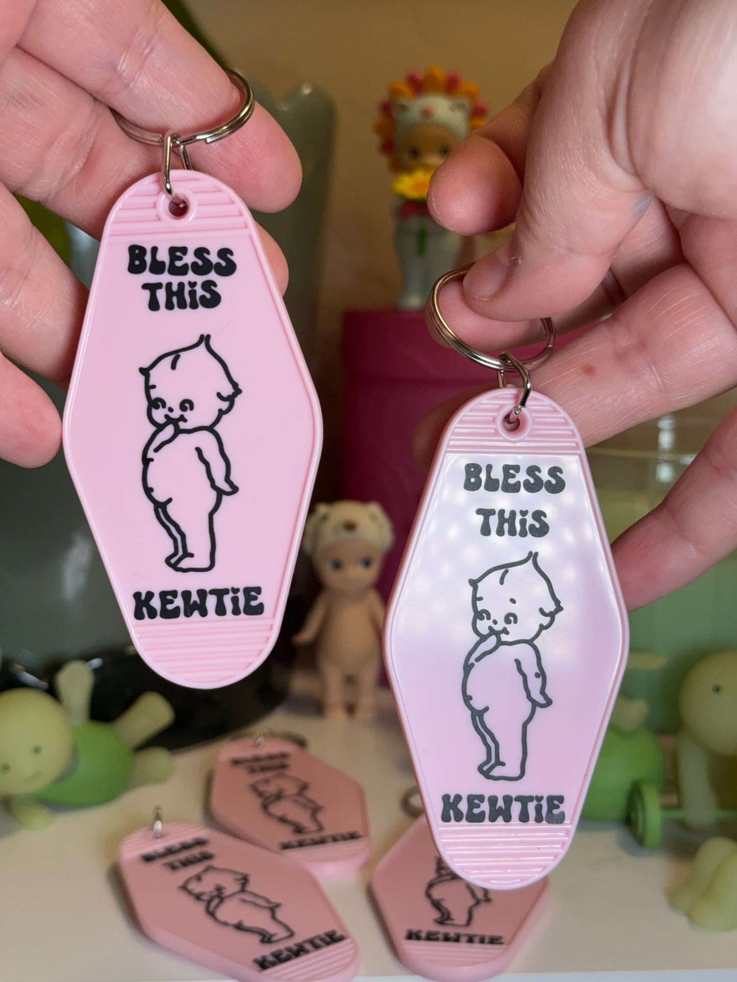Bless This Kewtie- Keychain