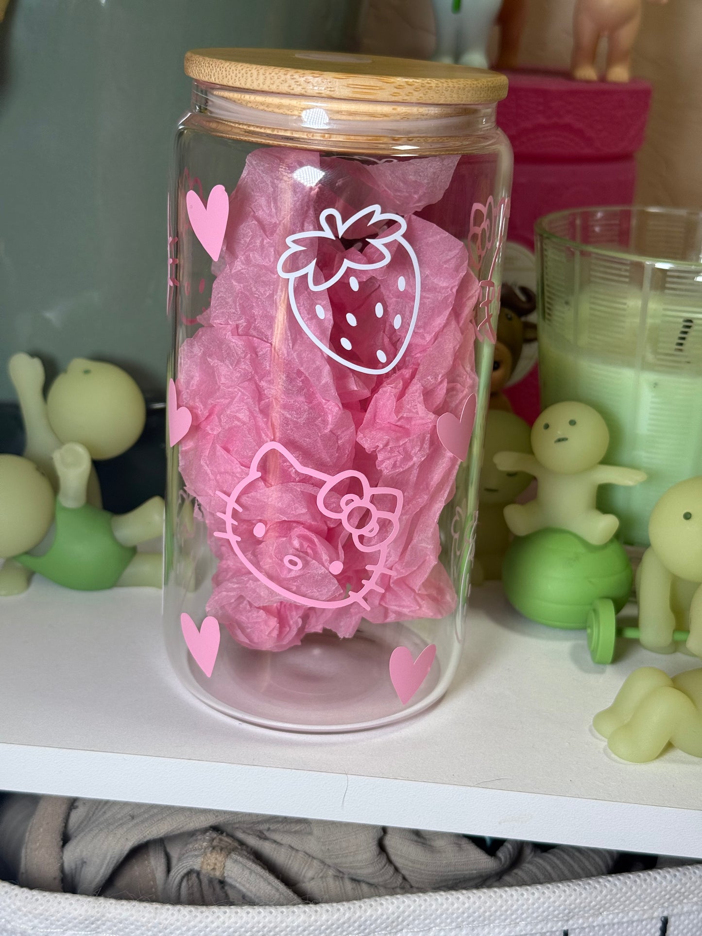 Hello kitty glass cup