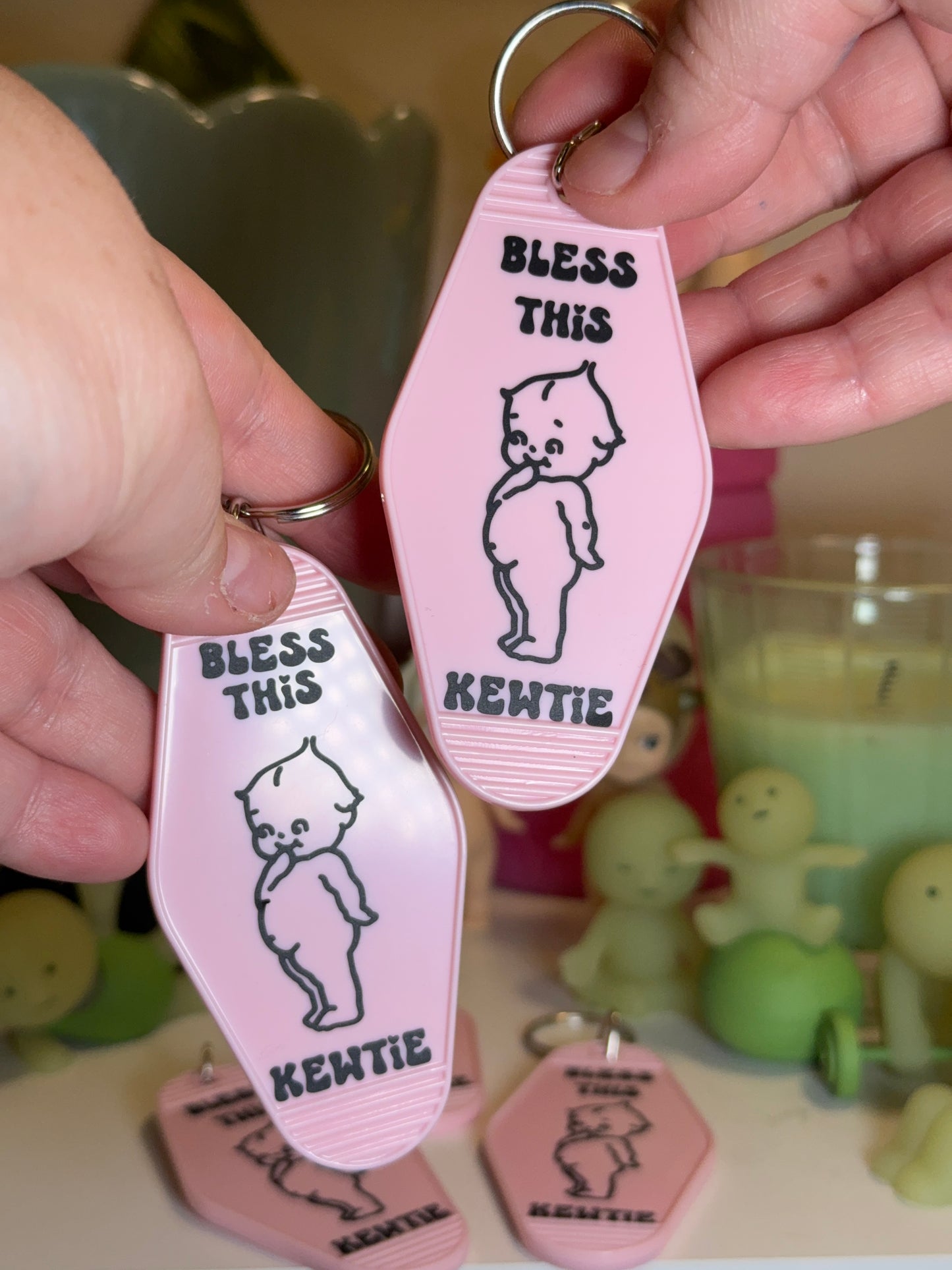 Bless This Kewtie- Keychain