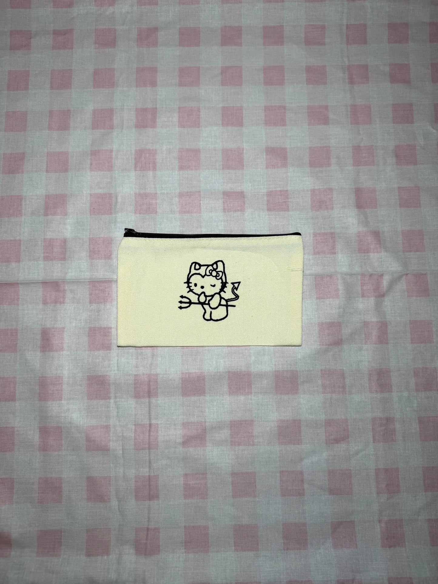 Hello kitty Canvas Pouch- Small Devil