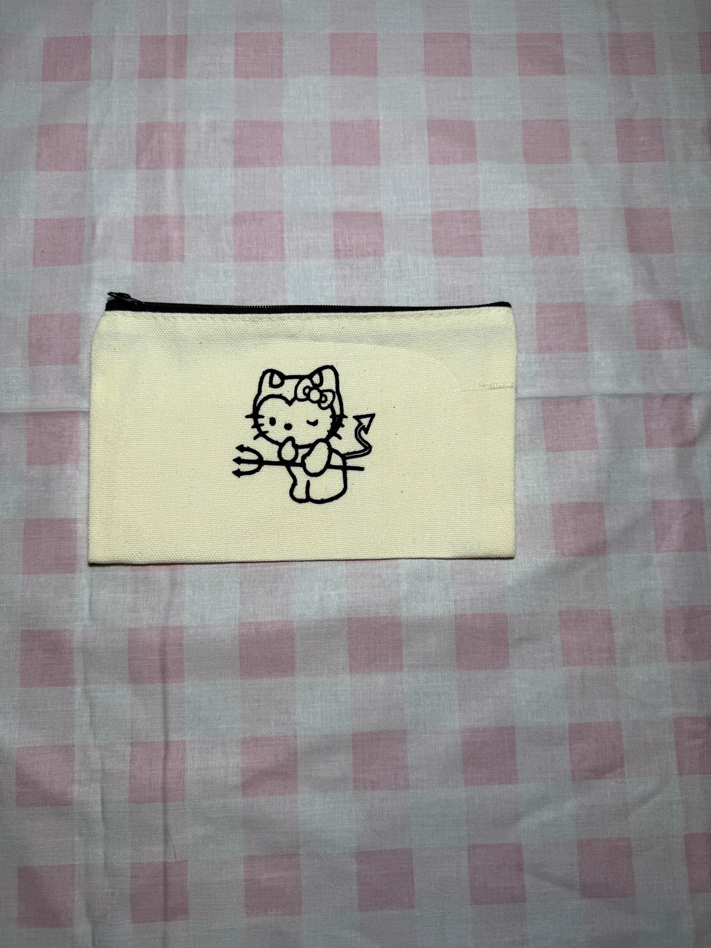 Hello kitty Canvas Pouch- Small Devil