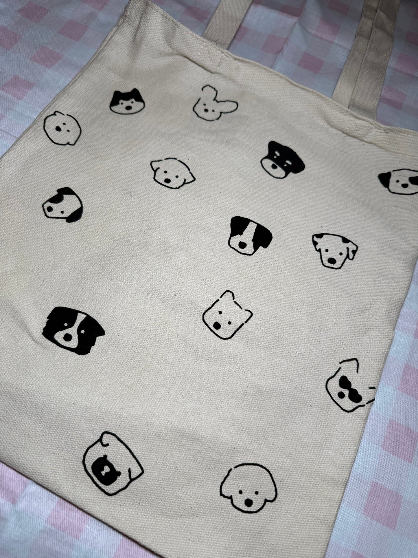Puppy Canvas Tote