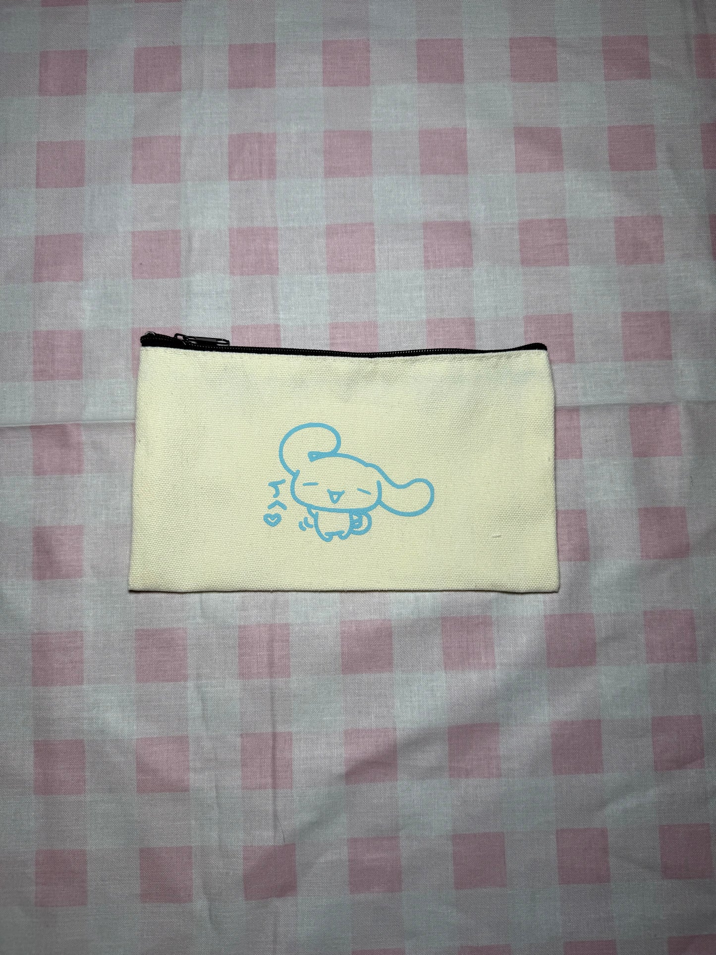 Cinnamon roll Canvas Pencil Case- Small