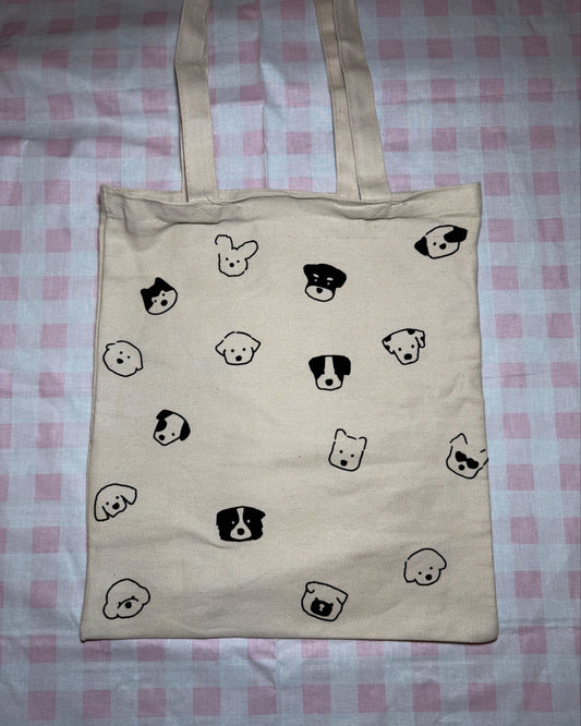 Puppy Canvas Tote