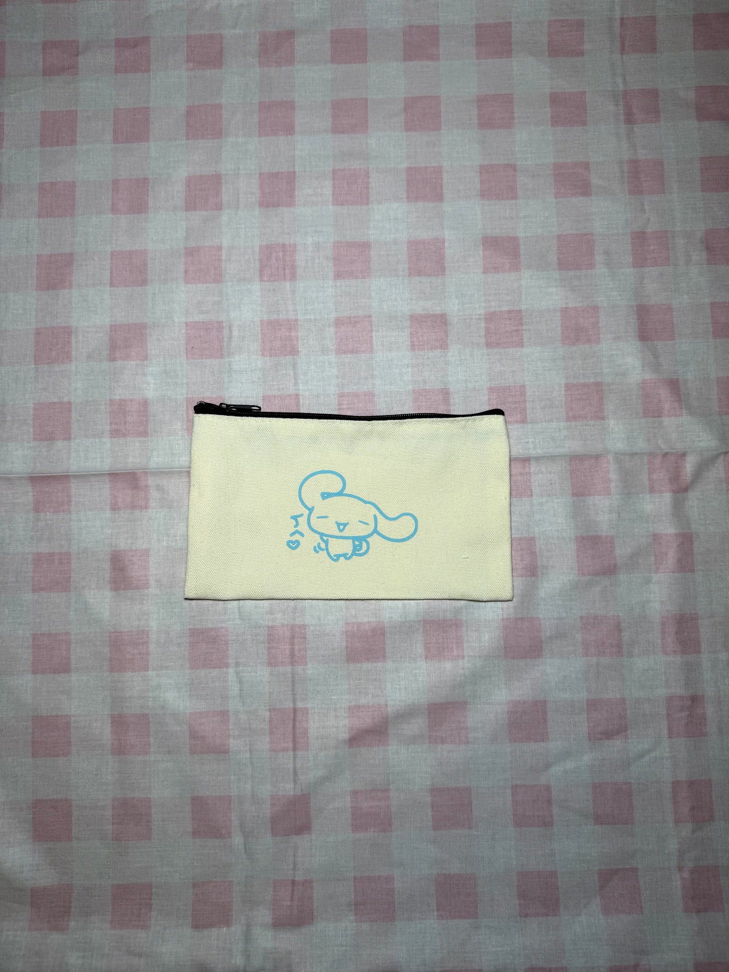 Cinnamon roll Canvas Pencil Case- Small